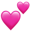 Pink Hearts snapchat emoji